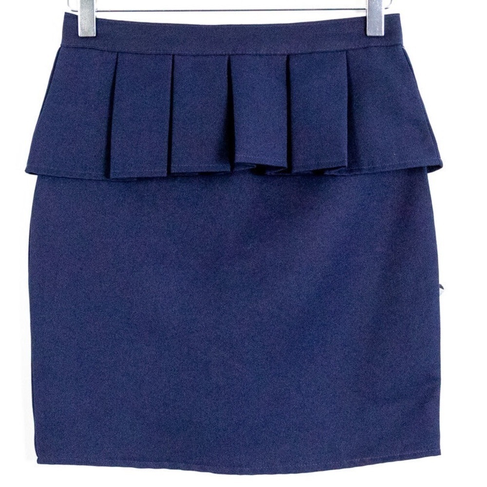US Polo Assn girl's NWT dark blue peplum skirt Size 12 (fits like adult XXS-XS)